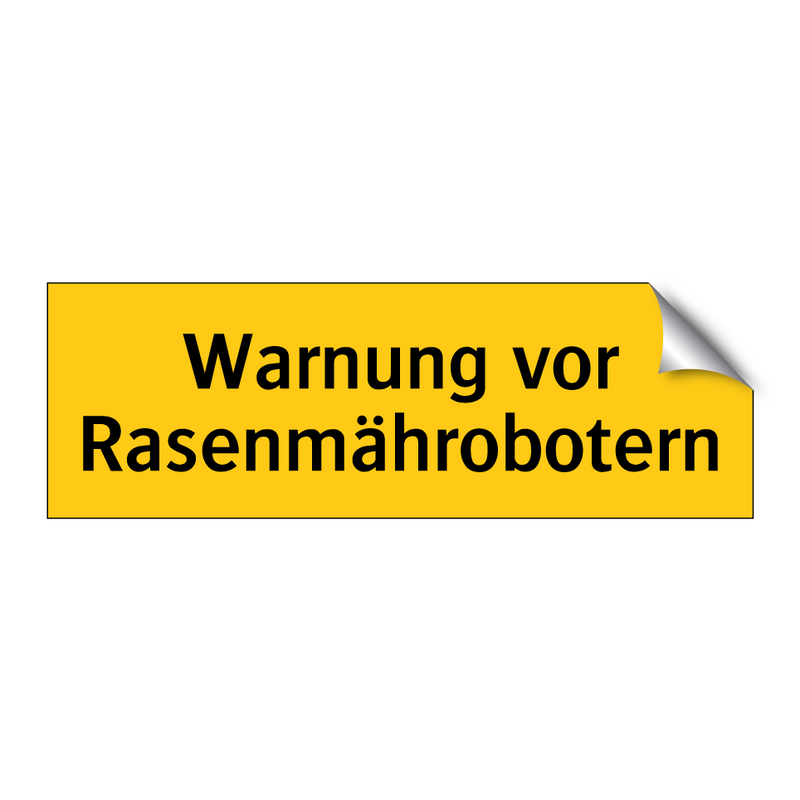 Warnung vor Rasenmährobotern