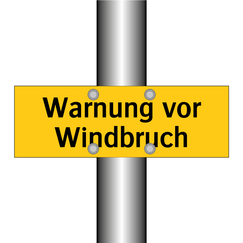 Warnung vor Windbruch