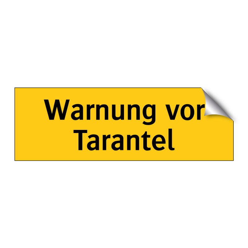 Warnung vor Tarantel