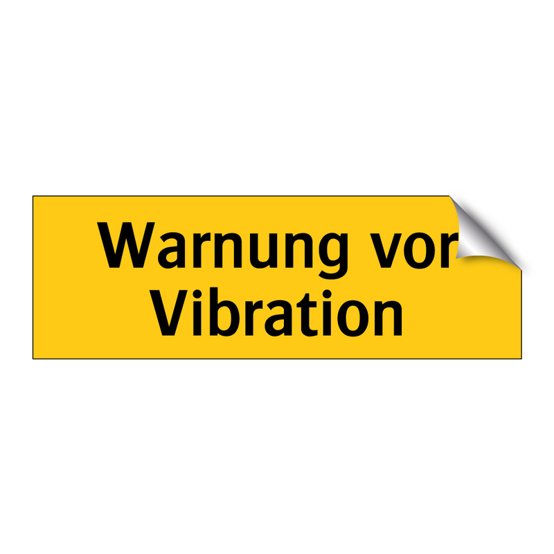 Warnung vor Vibration