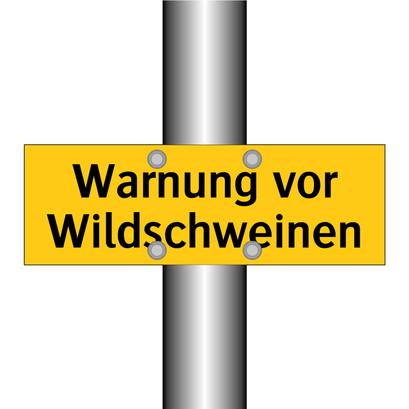 Warnung vor Wildschweinen