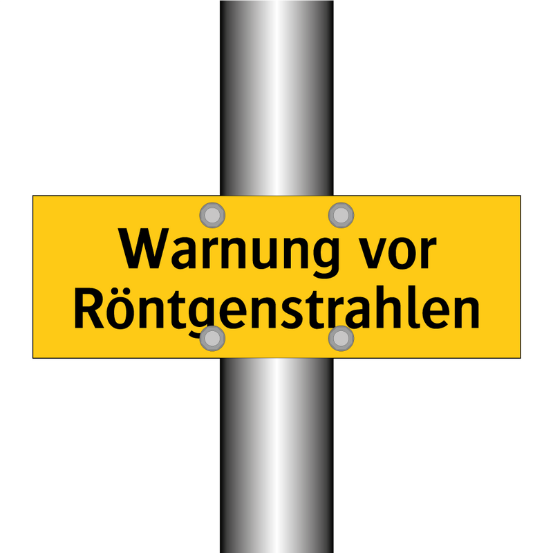 Warnung vor Röntgenstrahlen