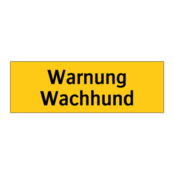 Warnung Wachhund