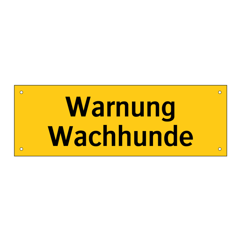 Warnung Wachhunde