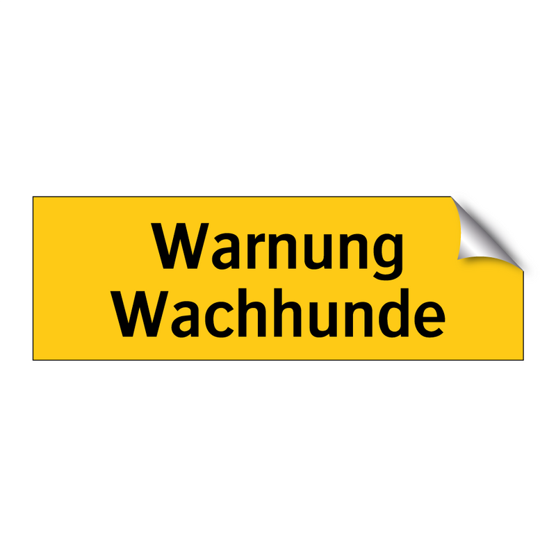 Warnung Wachhunde