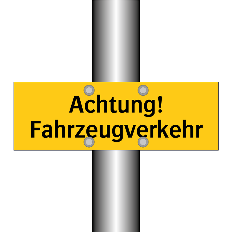 Achtung! Fahrzeugverkehr