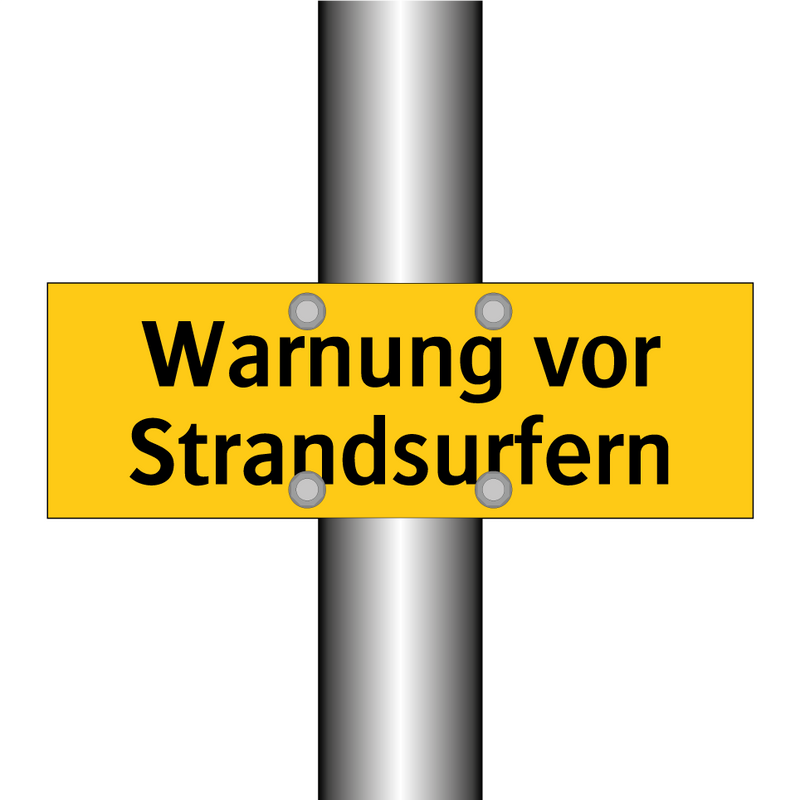 Warnung vor Strandsurfern