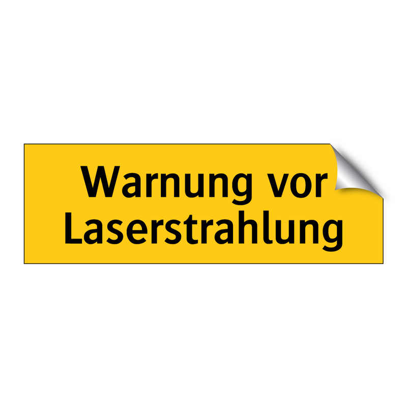 Warnung vor Laserstrahlung