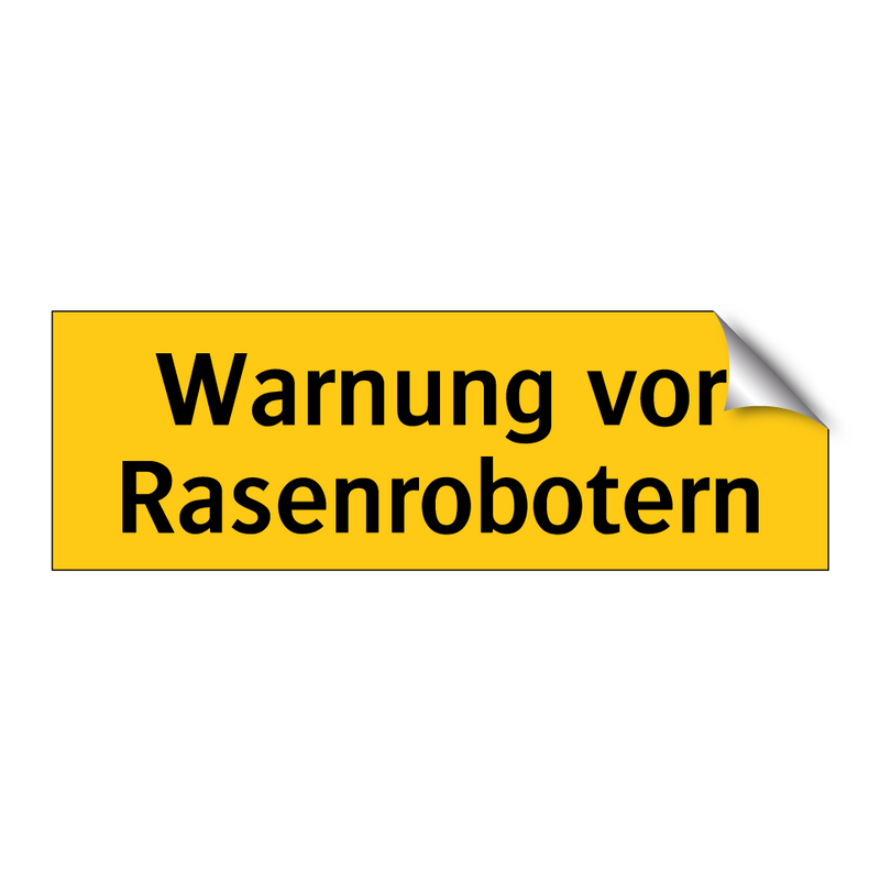 Warnung vor Rasenrobotern