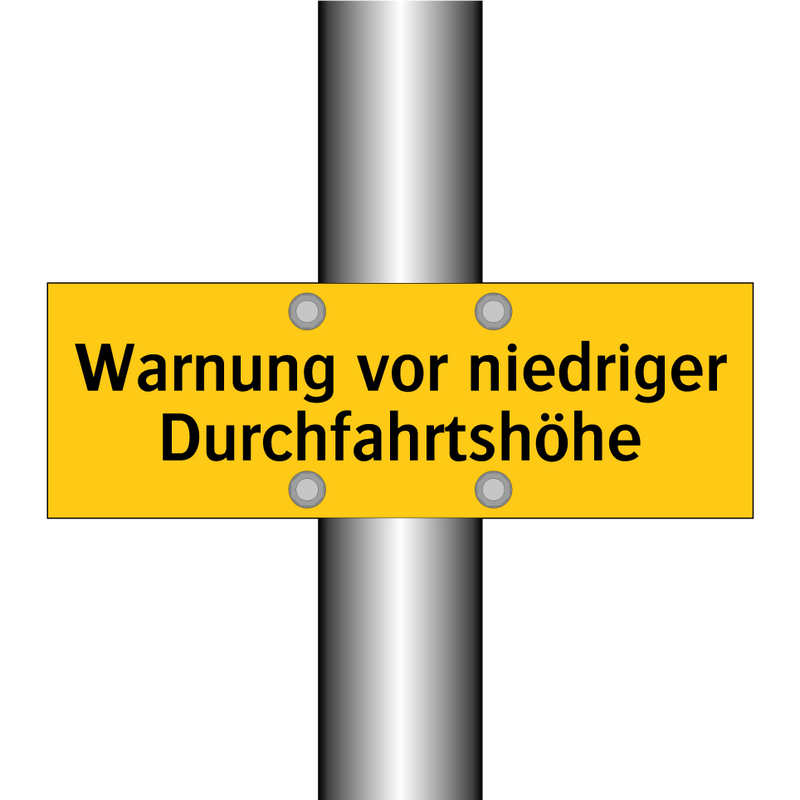 Warnung vor niedriger Durchfahrtshöhe