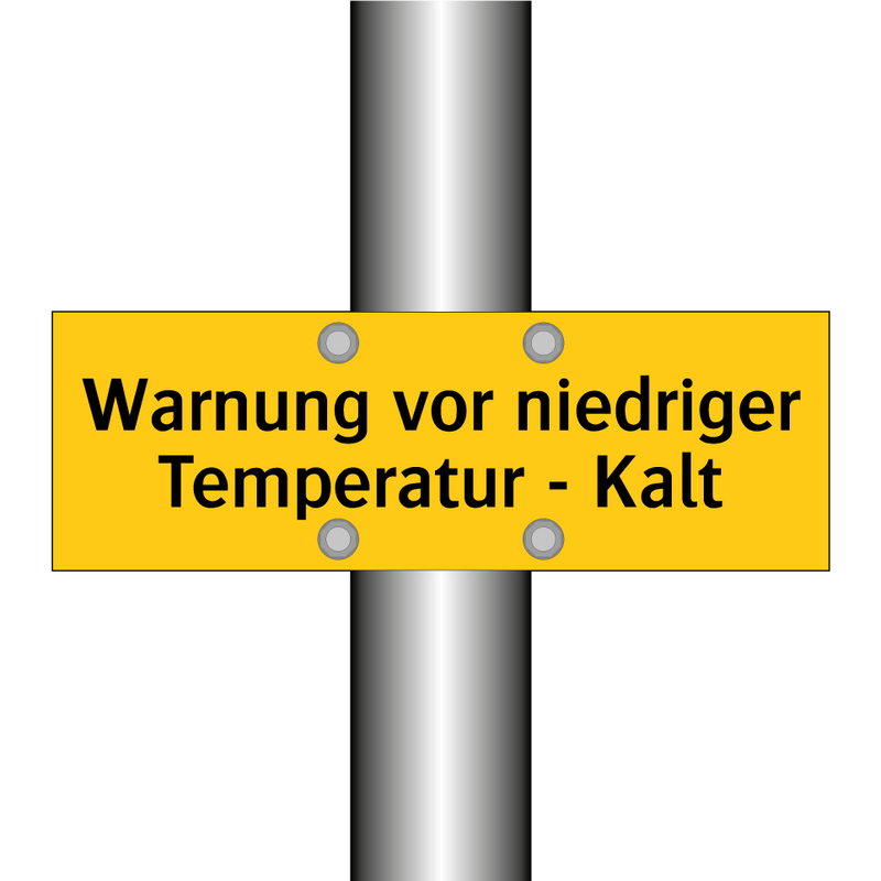 Warnung vor niedriger Temperatur - Kalt