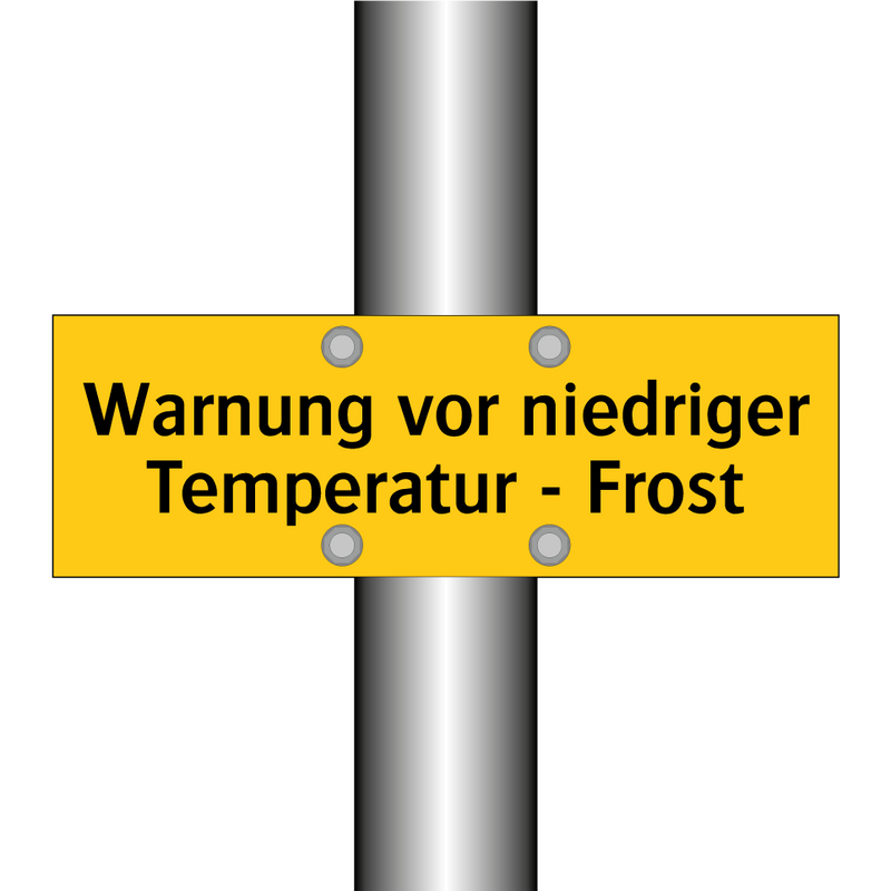 Warnung vor niedriger Temperatur - Frost