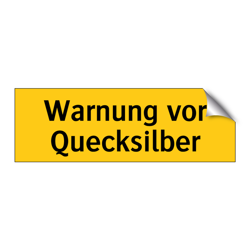 Warnung vor Quecksilber