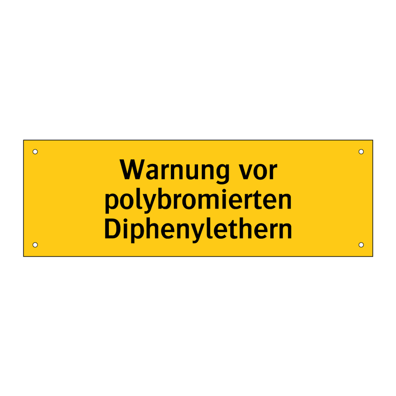 Warnung vor polybromierten Diphenylethern