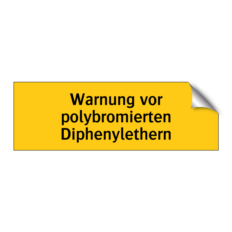 Warnung vor polybromierten Diphenylethern