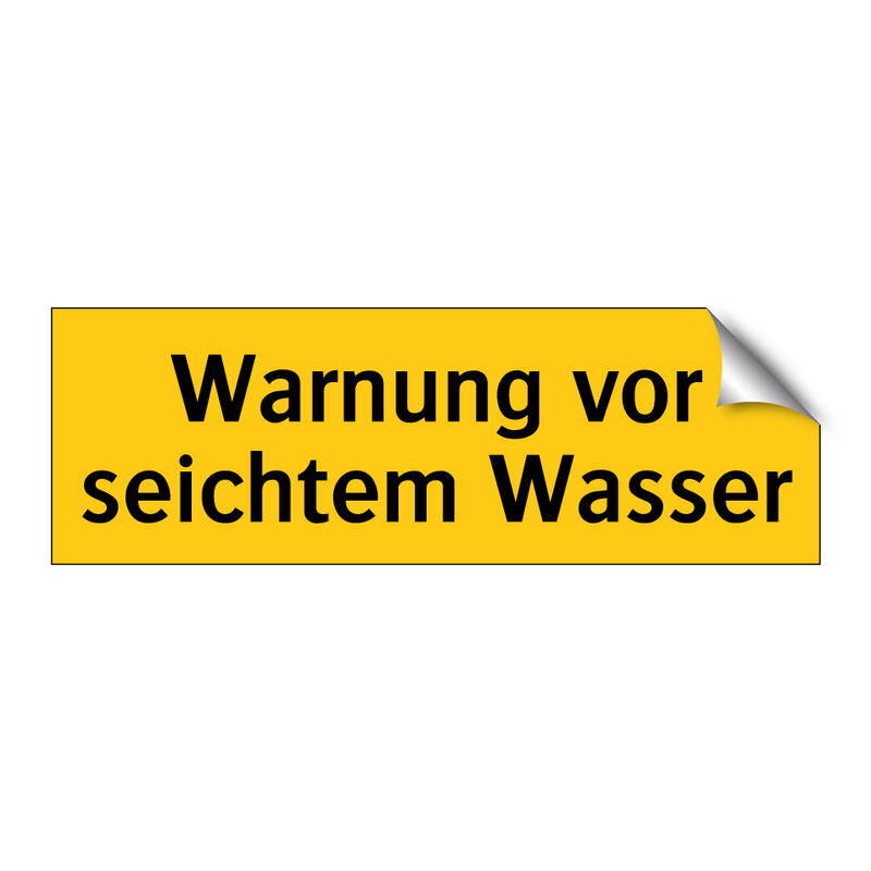 Warnung vor seichtem Wasser