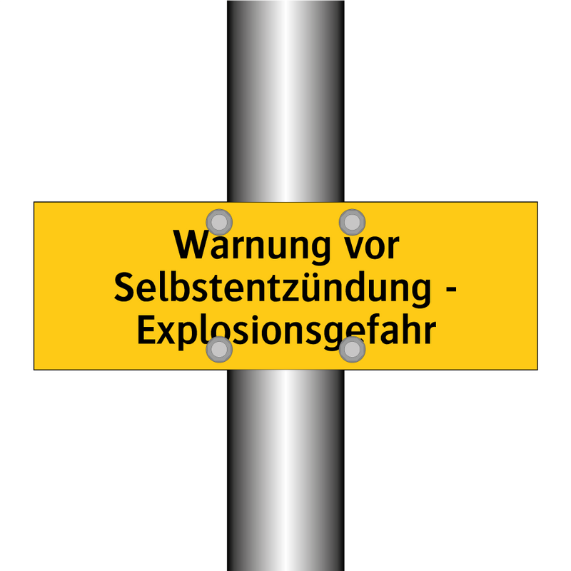 Warnung vor Selbstentzündung - Explosionsgefahr