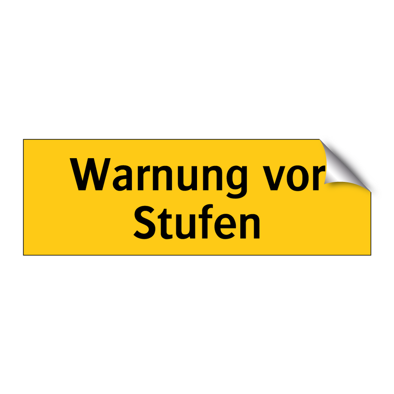 Warnung vor Stufen