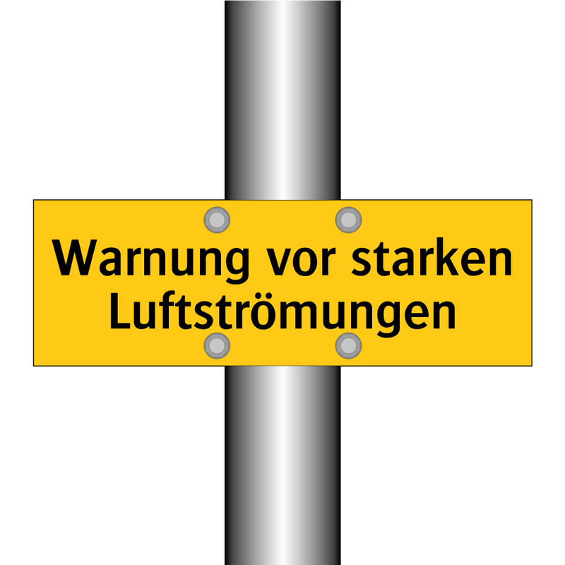 Warnung vor starken Luftströmungen