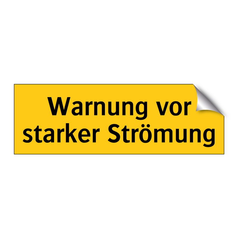 Warnung vor starker Strömung