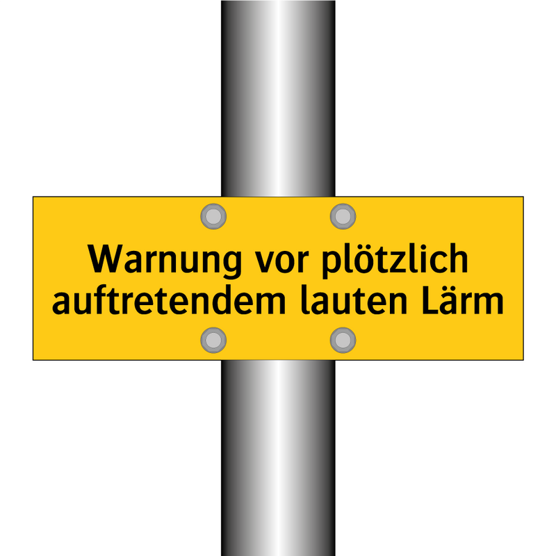 Warnung vor plötzlich auftretendem lauten Lärm