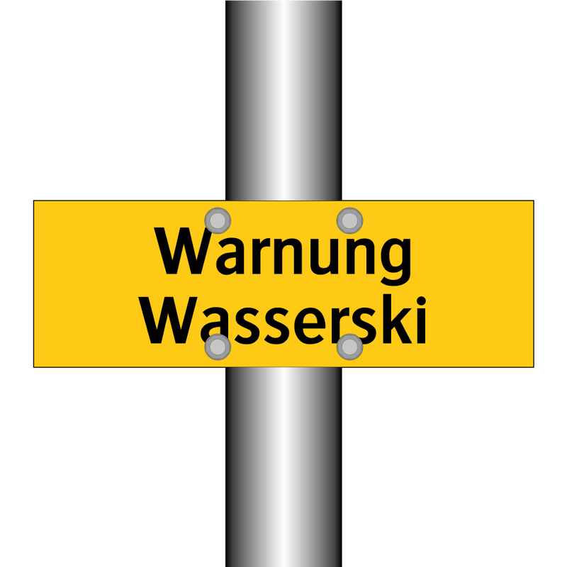 Warnung Wasserski