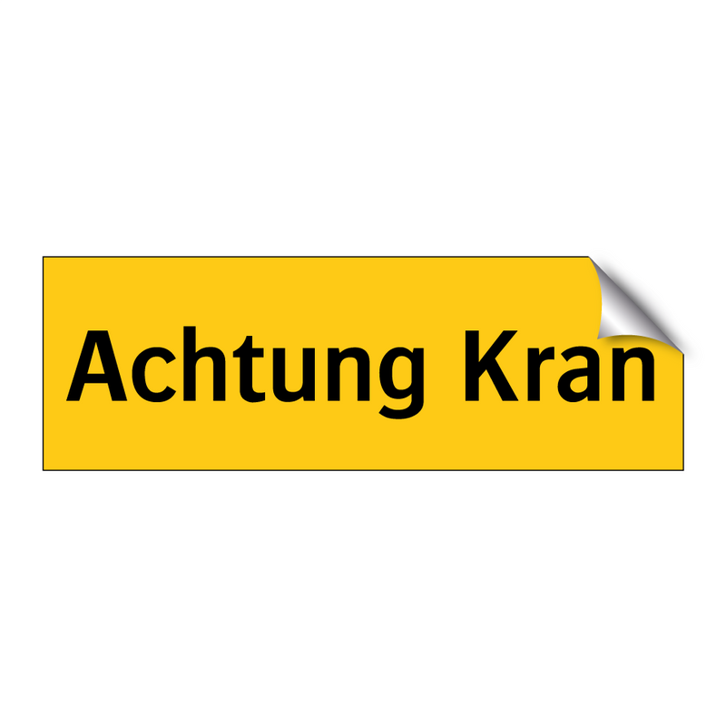 Achtung Kran