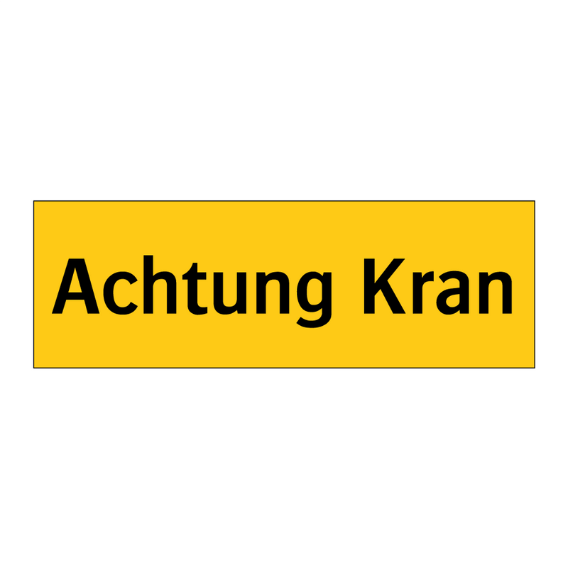 Achtung Kran