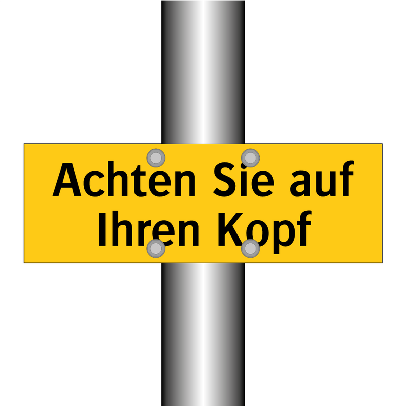 Achten Sie auf Ihren Kopf