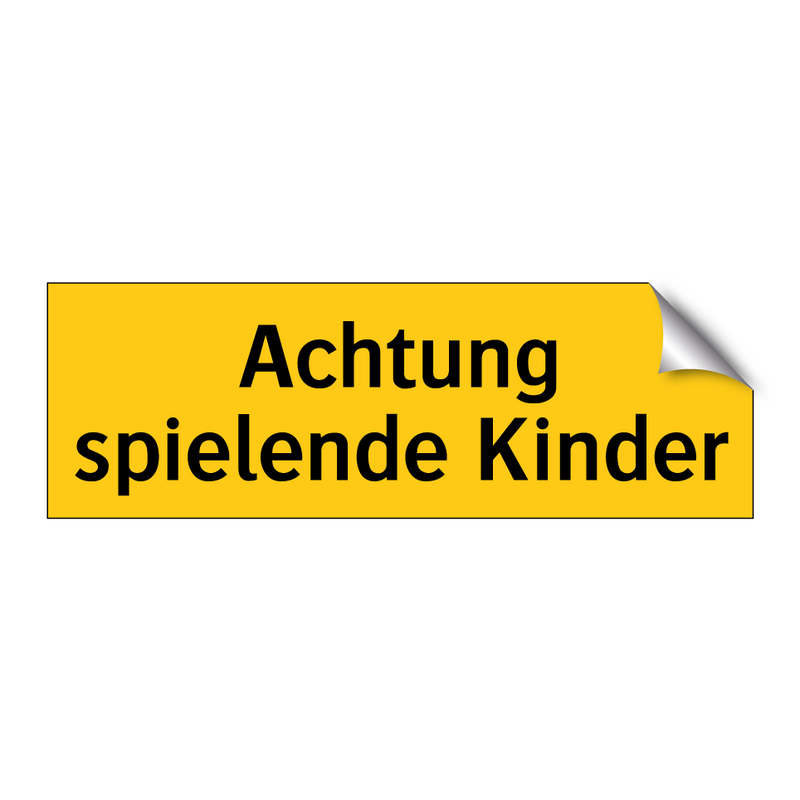 Achtung spielende Kinder