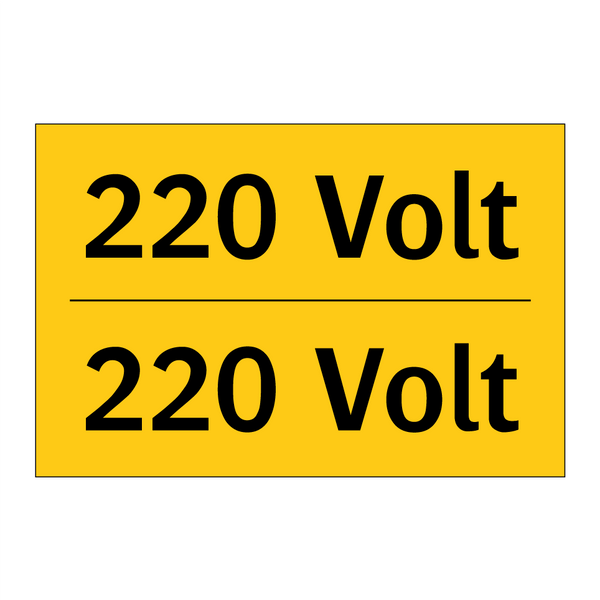 220 Volt - 220 Volt