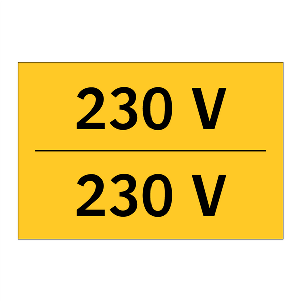 230 V - 230 V