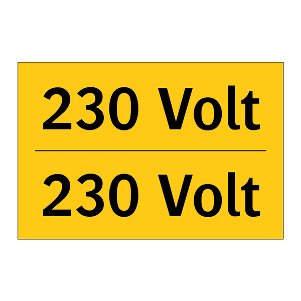 230 Volt - 230 Volt