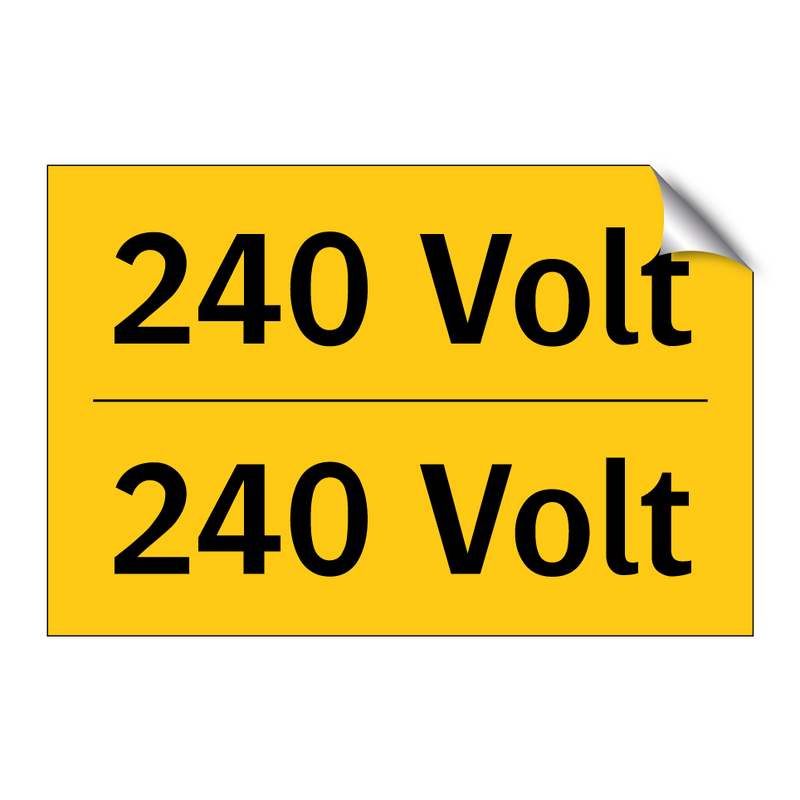 240 Volt - 240 Volt