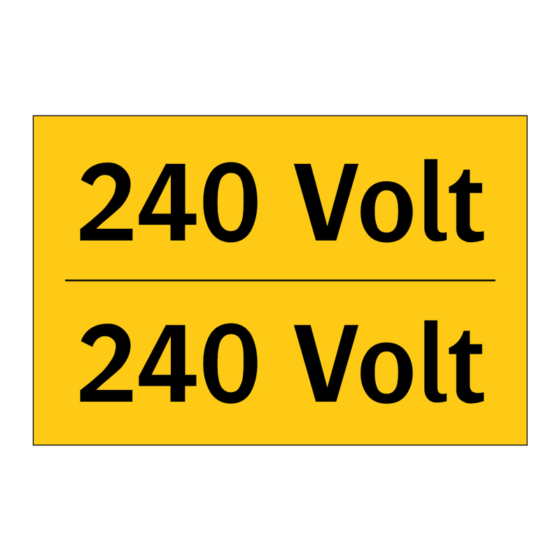 240 Volt - 240 Volt