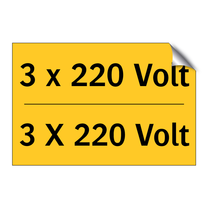 3 x 220 Volt - 3 X 220 Volt