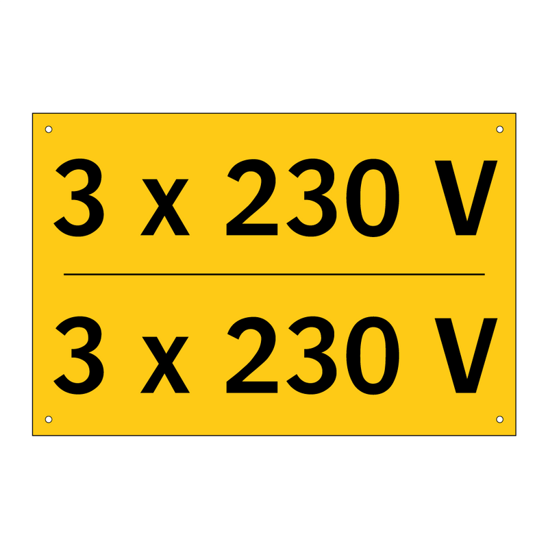 3 x 230 V - 3 x 230 V