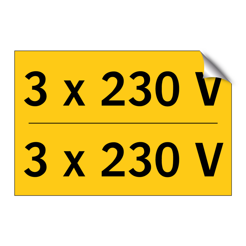 3 x 230 V - 3 x 230 V