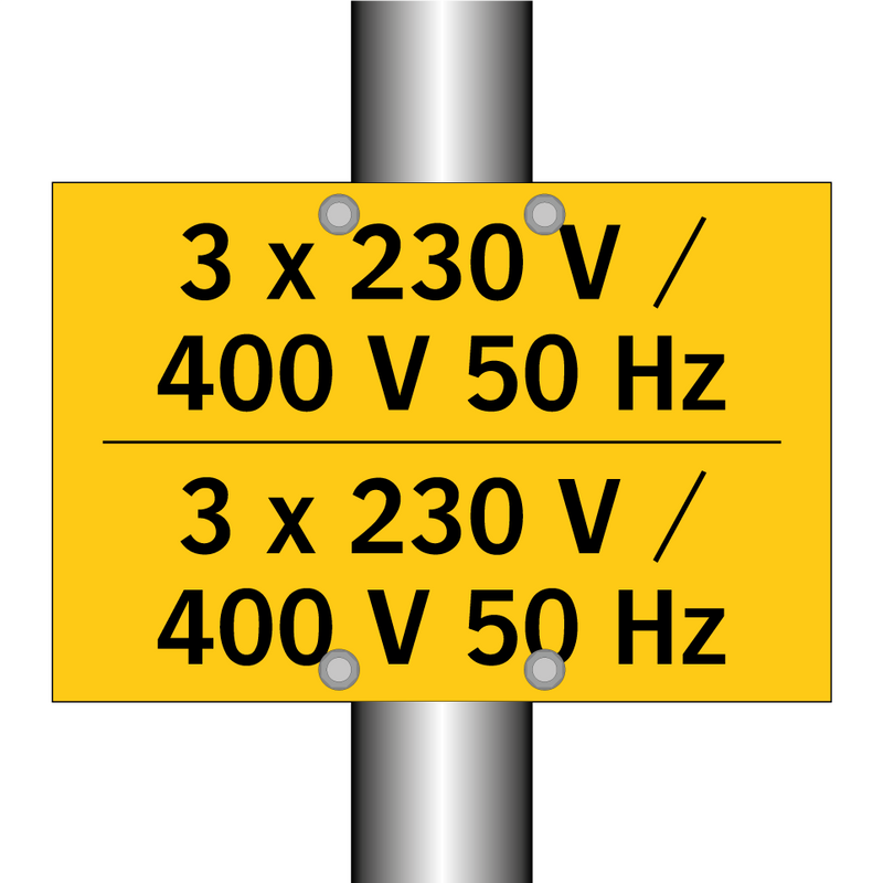 3 x 230 V / 400 V 50 Hz - 3 x 230 V / 400 V 50 Hz