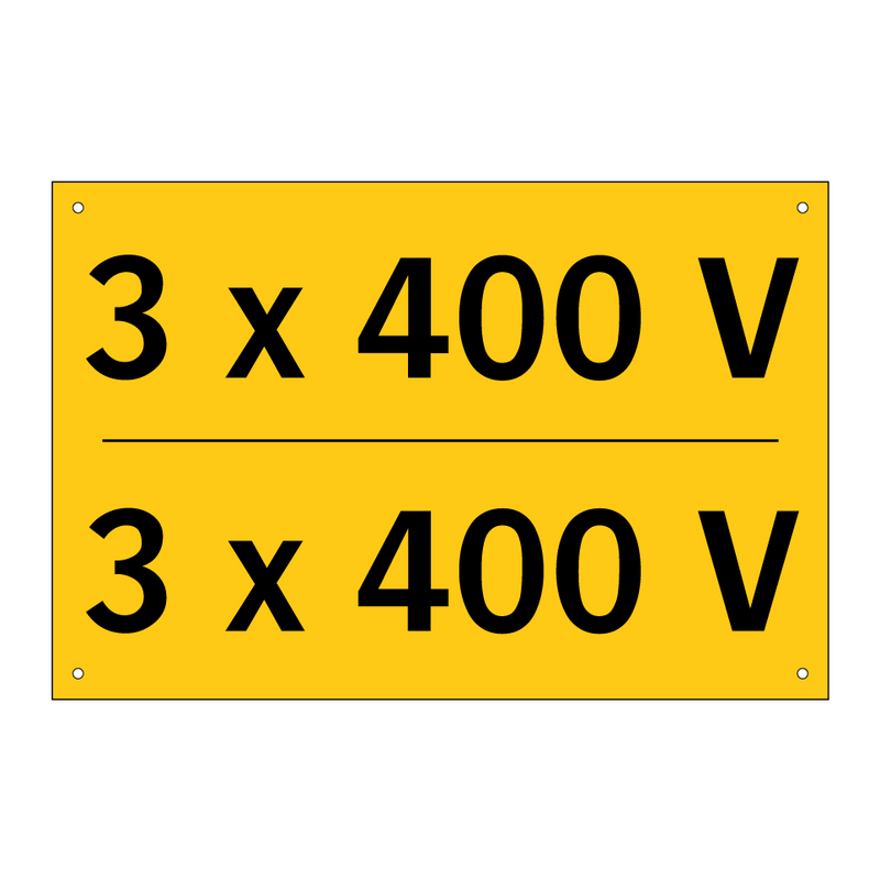 3 x 400 V - 3 x 400 V