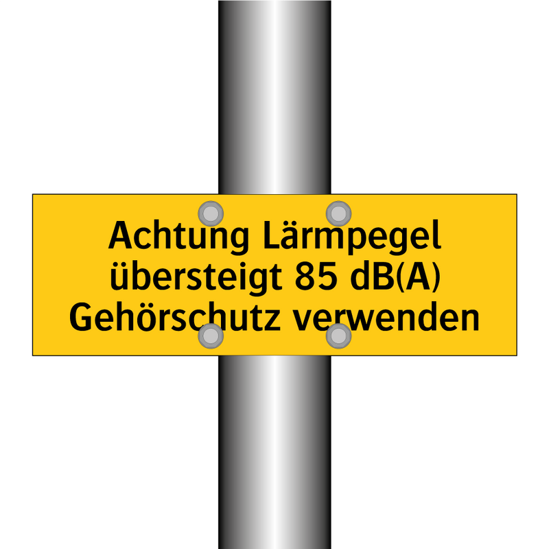 Achtung Lärmpegel übersteigt 85 dB(A) Gehörschutz verwenden