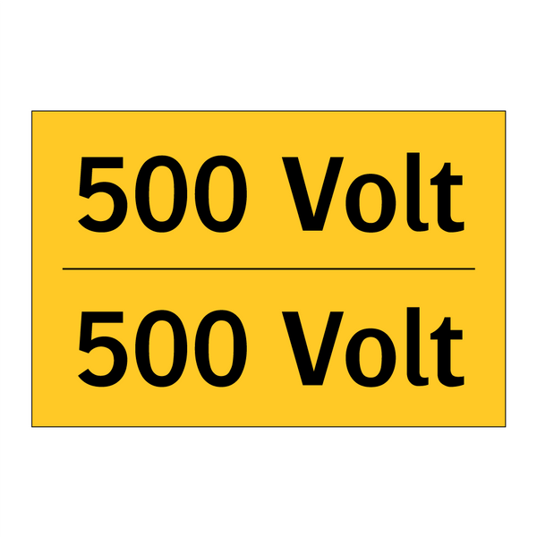 500 Volt - 500 Volt