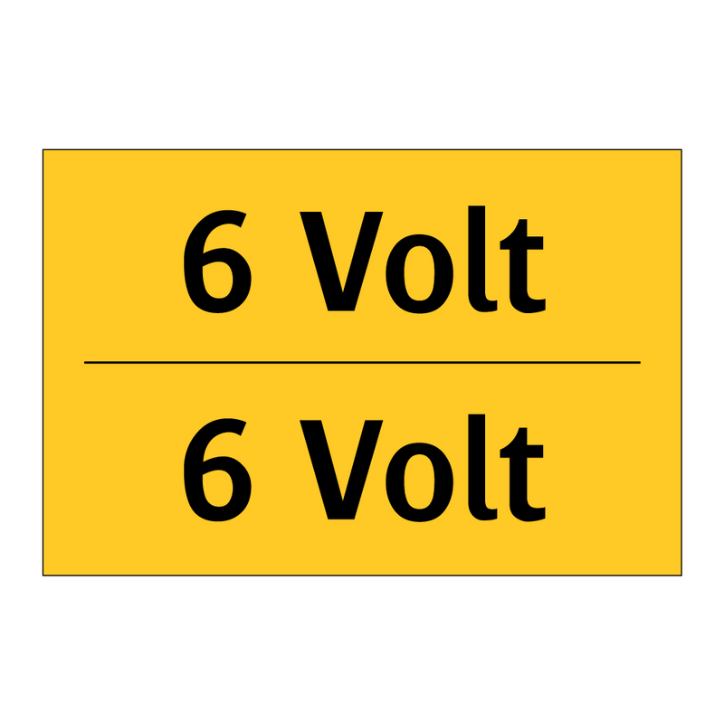 6 Volt - 6 Volt