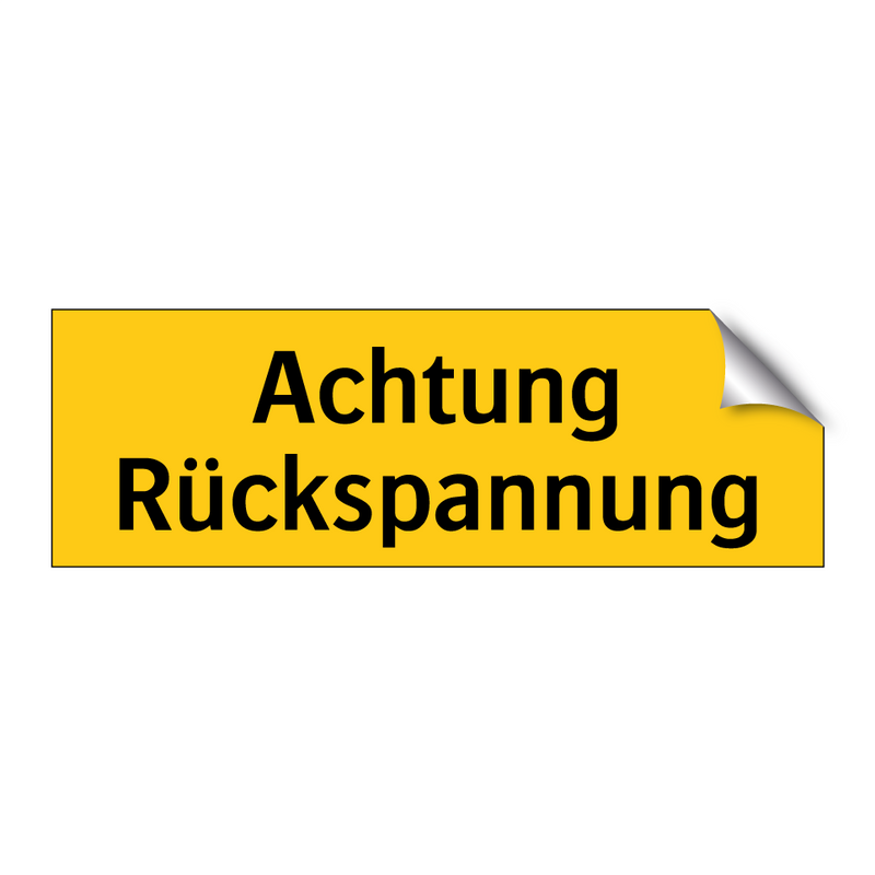 Achtung Rückspannung