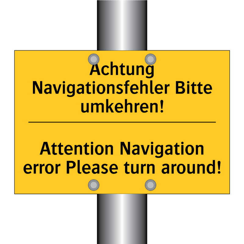 Achtung Navigationsfehler Bitte /.../ - Attention Navigation error Please /.../