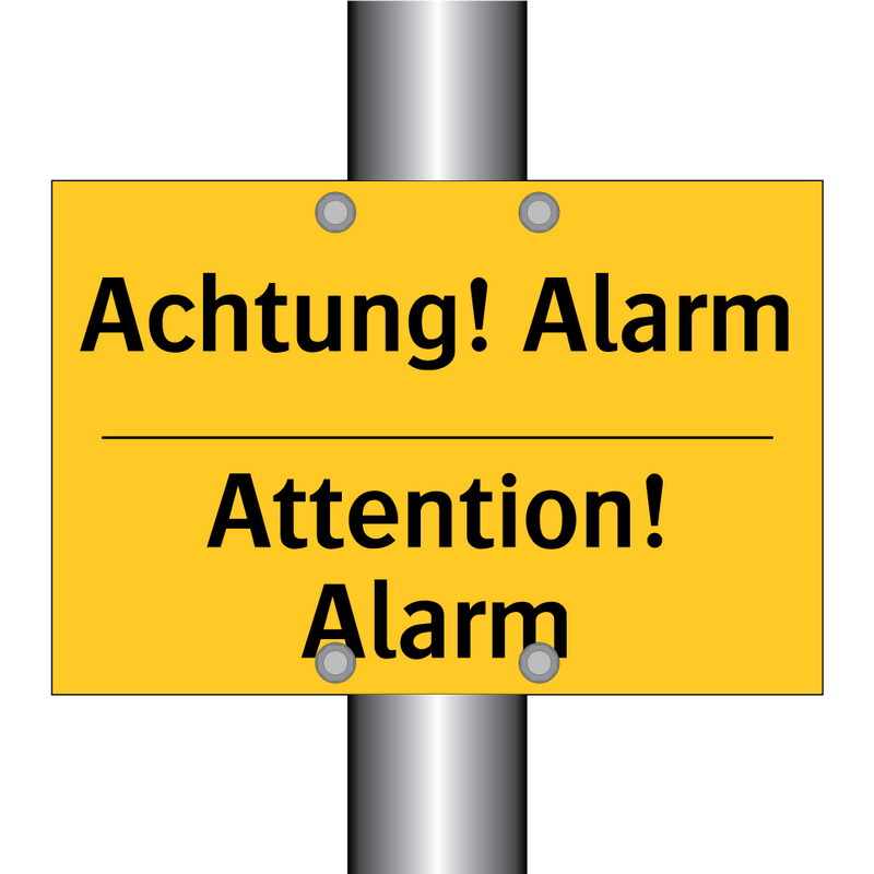 Achtung! Alarm - Attention! Alarm