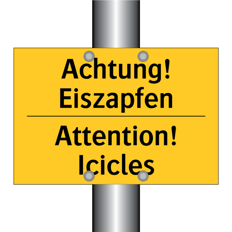 Achtung! Eiszapfen - Attention! Icicles