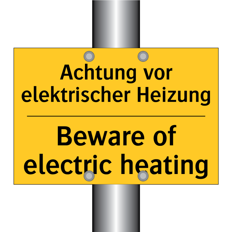 Achtung vor elektrischer Heizung/.../ - Beware of electric heating