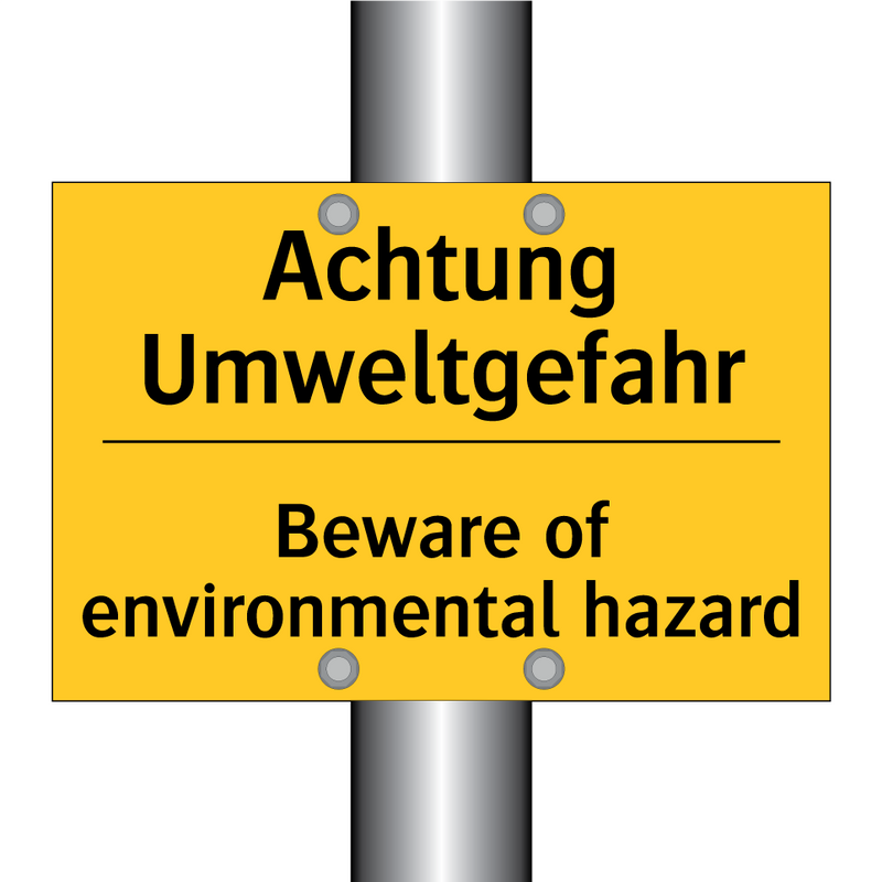 Achtung Umweltgefahr - Beware of environmental hazard