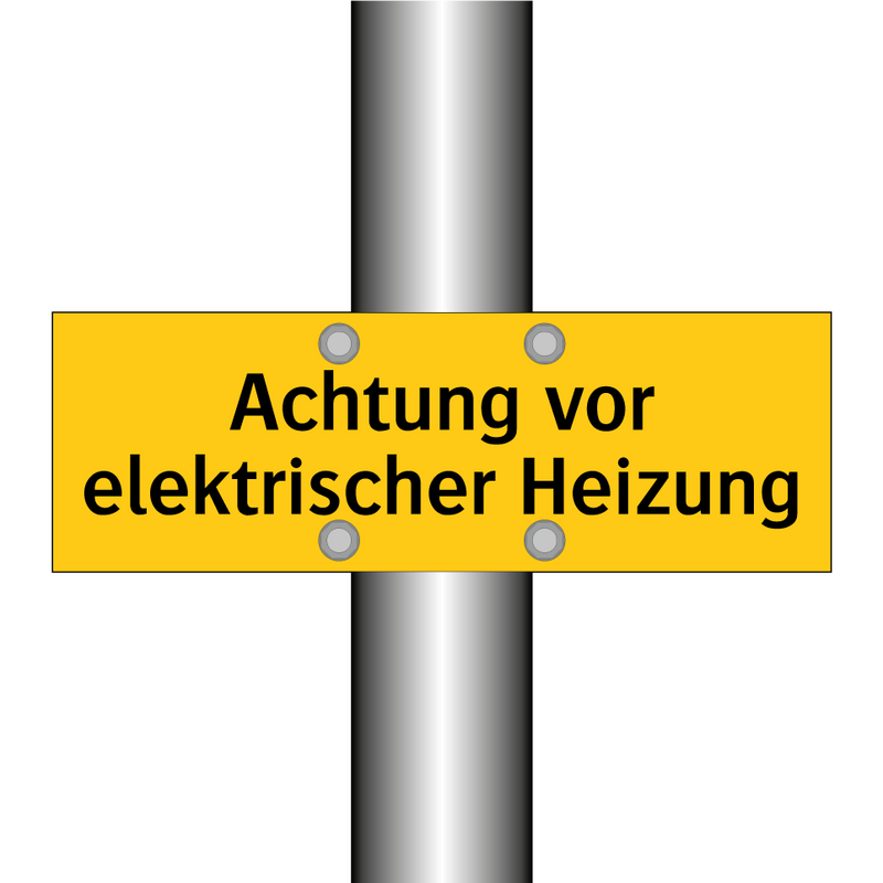 Achtung vor elektrischer Heizung